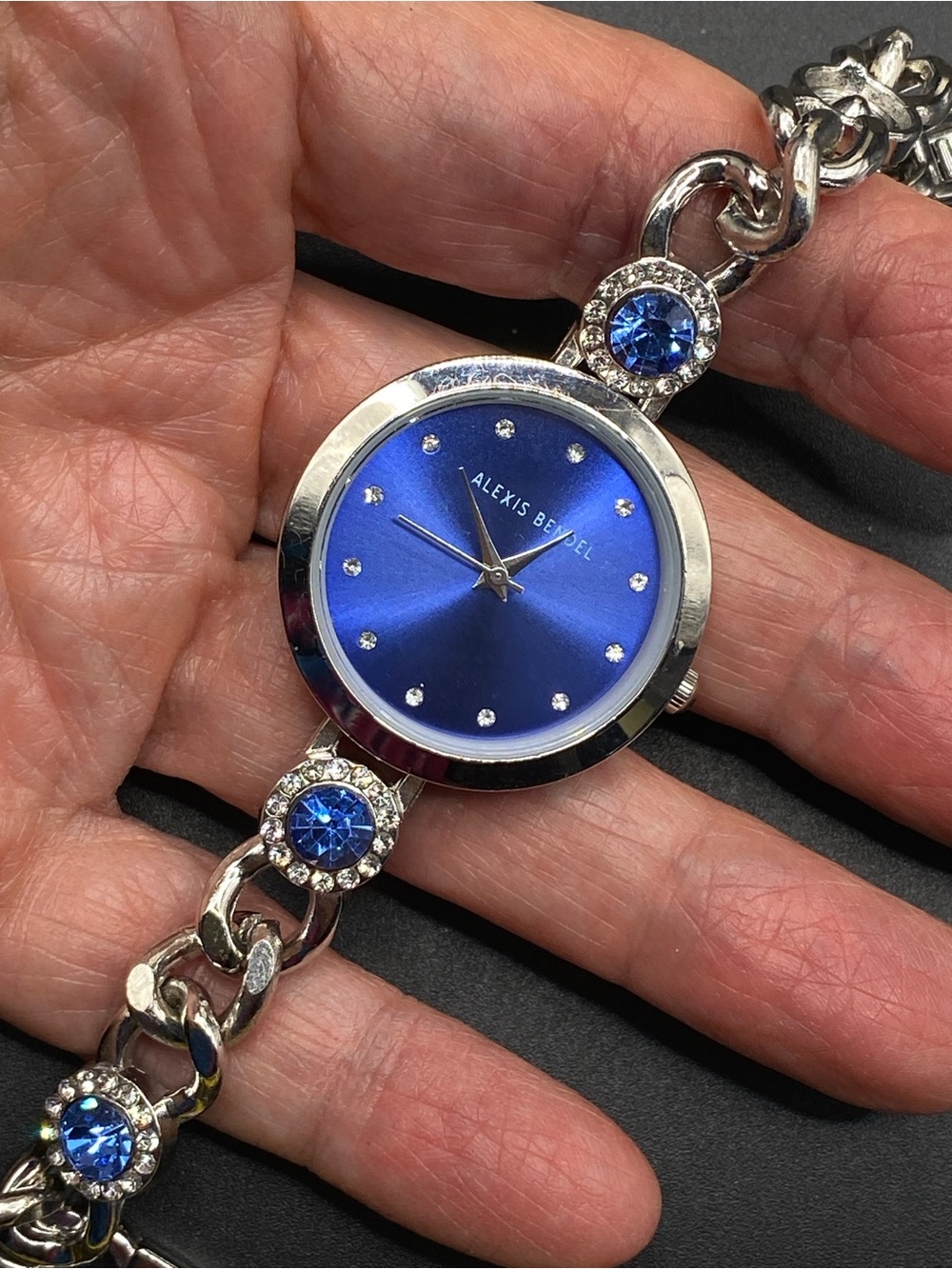 ALEXIS BENDEL Silver & Blue Quartz Watch - Picture 8 of 8